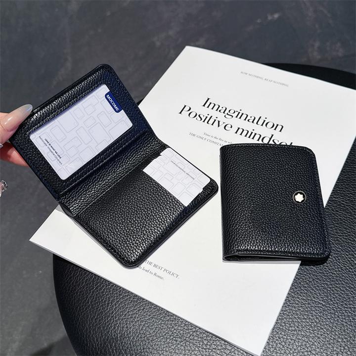 2025年卡夹多功能立体金标万宝星星标龙卡包复古皮零钱包潮流简约