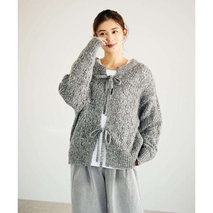 【MonTendre】秋冬新款 S 前后两穿极简风长袖上衣慵懒风毛针织衫女