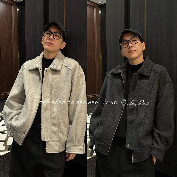 【LazyRoad】轻奢高定系列 极简静奢 老钱风棉服-W25113