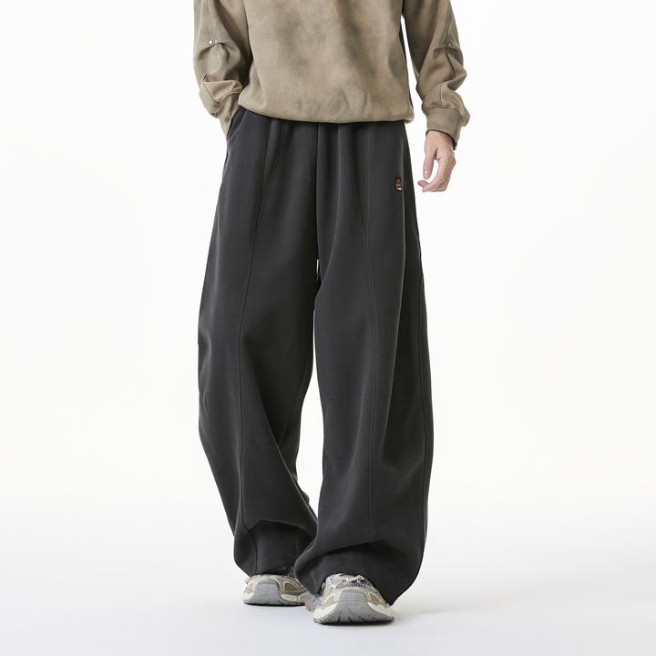 秋冬男装美式宽松直筒休闲裤2025新款男士运动风裤百搭叠加风潮流