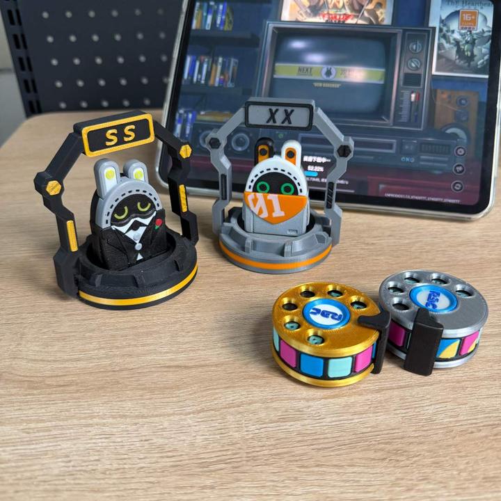 【绝区零】加密母带陀螺邦布巴特勒联动机械叮叮推牌解压玩具EDC