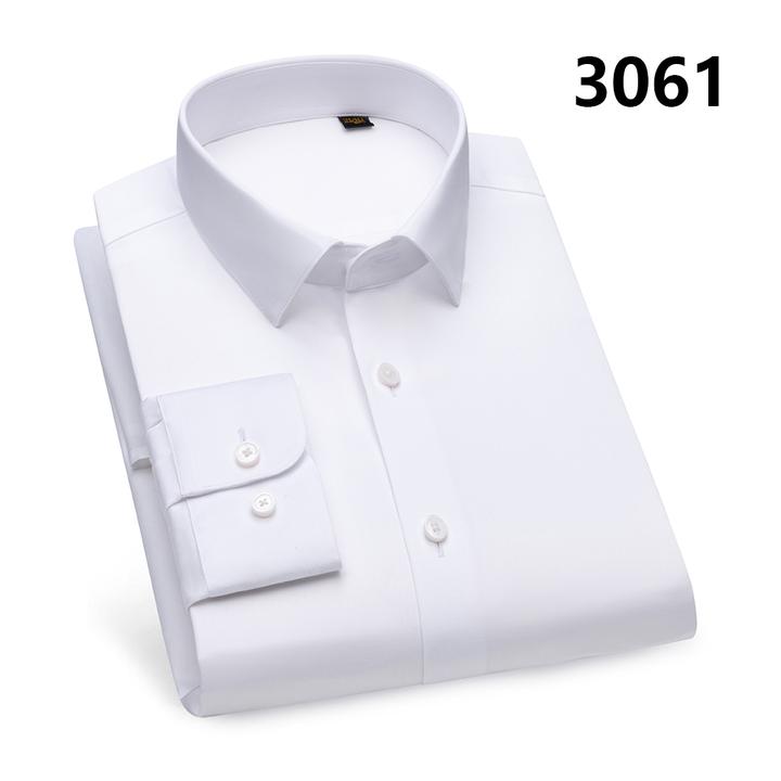 【奢华享受】新款300支6股纯棉免烫男士休闲衬衣纯色长袖衬衫上衣