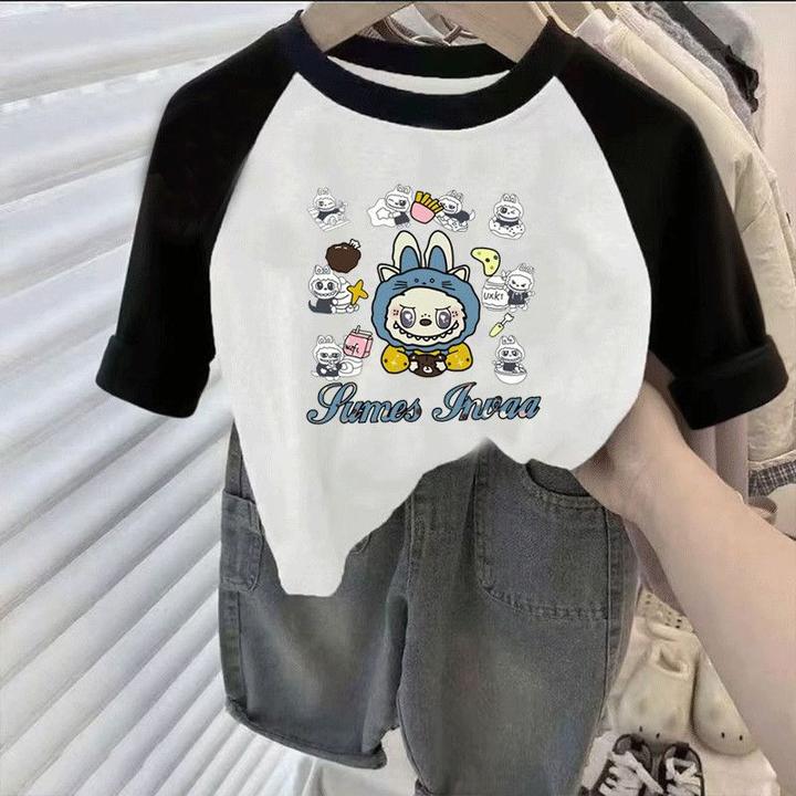 男童秋装T恤长袖2025新款拉布布打底衫中小童韩版百搭上衣潮