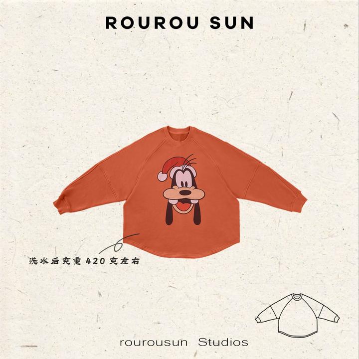 50320冬款女装百搭高飞卡通显白休闲宽松套头卫衣