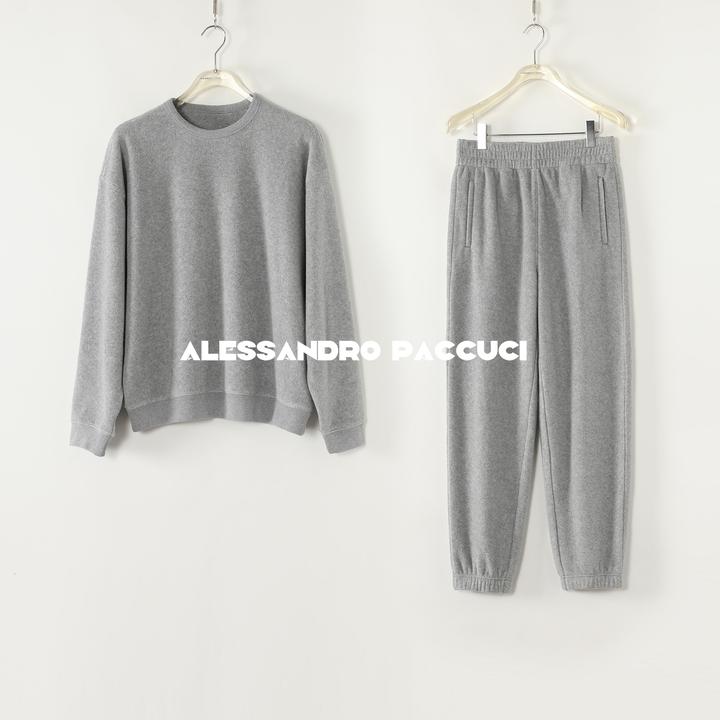 AP洛哥53070TW/53137KC【暖乎乎】摇粒绒柔软圆领卫衣/松紧腰裤子