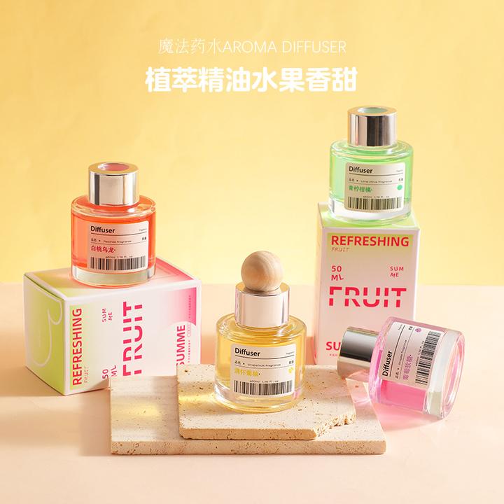 多巴胺水果车载香薰女士可爱无火精油杯架厕所浴室持久香氛摆件