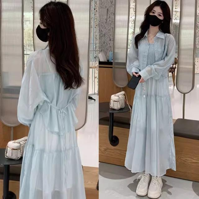 防晒衬衫女长袖夏御姐风时髦漂亮小衫冰丝空调衫上衣薄款衬衣外套