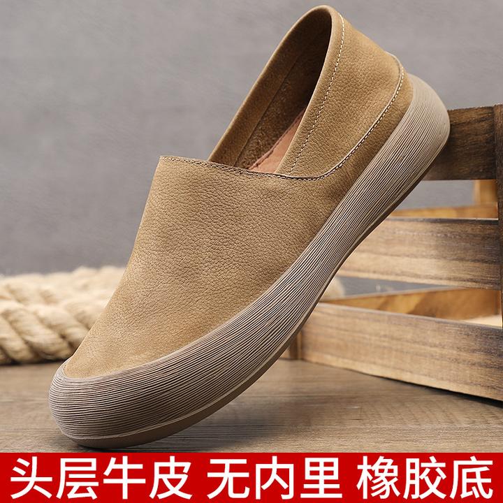 厚底穆勒鞋男小土豆包头鞋外穿一脚蹬开车丑萌全包单里休闲博肯鞋