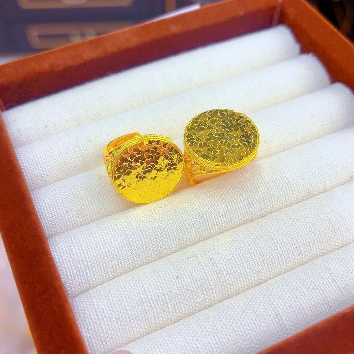 铜合金戒指 戒指金色时尚高端5018-19-3欧美复古轻奢气质百搭潮流