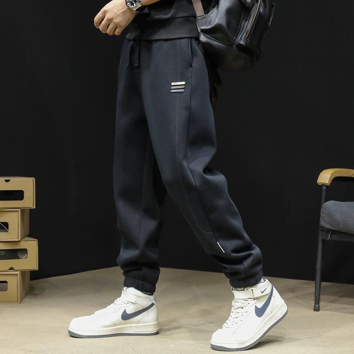 U&PURA运动裤男春秋季2025新束脚裤休闲哈伦裤大码休闲裤加厚潮流