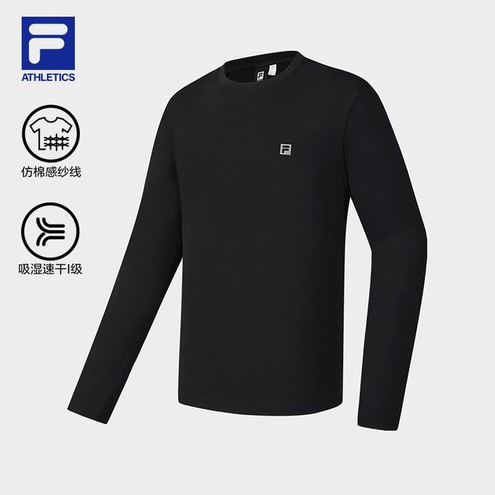 Fila/斐乐男【柔软透气吸汗速干】秋户外运动圆领长袖  A11M531202F
