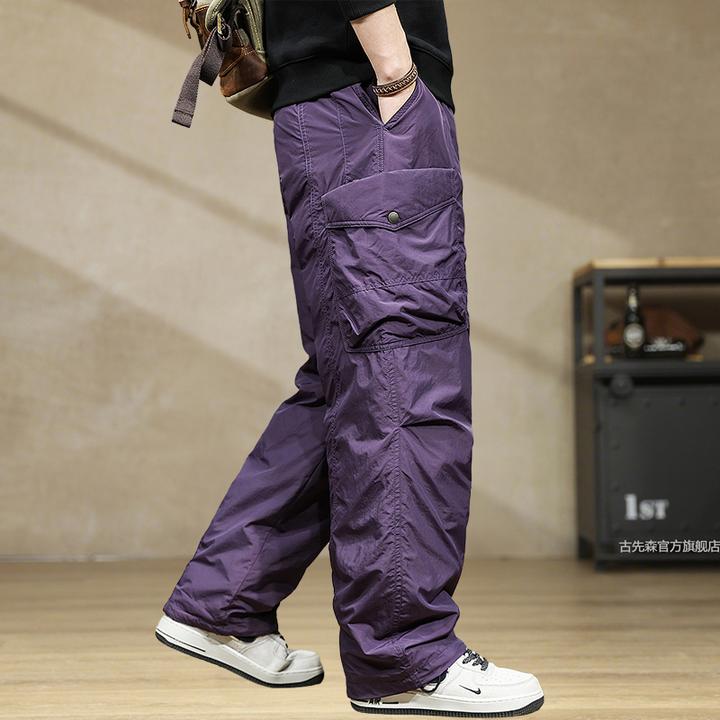 户外登山90鸭绒羽绒裤男冬季外穿防风抗寒工装直筒休闲冲锋鸭绒裤