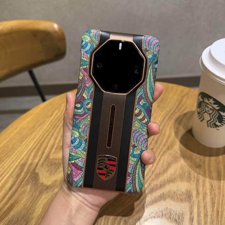 适用华为Mate60rs非凡大师手机壳超薄防摔腰果花设计保护套时尚