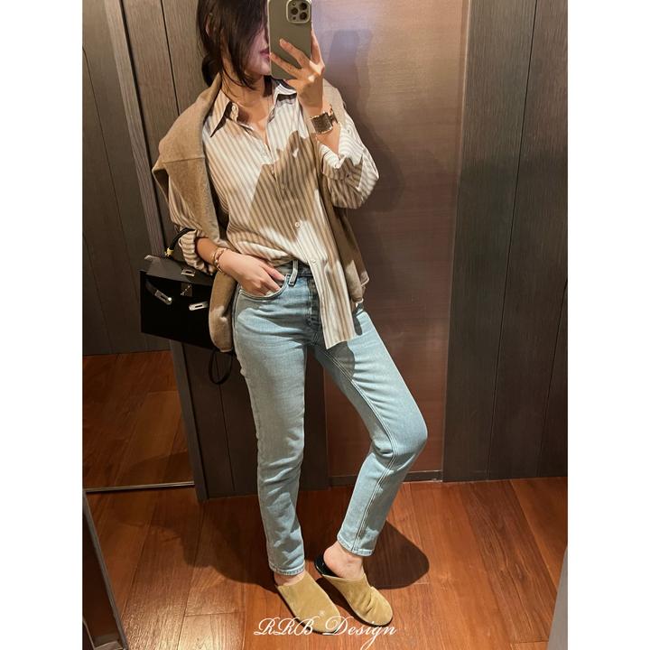 RRB Design「本命神牛」重工酵磨漂手擦磨白环保洗水九分小脚牛仔裤