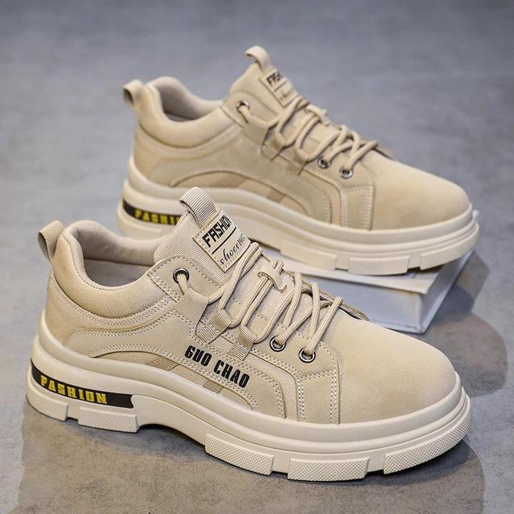 男鞋秋冬季厚底工作防滑耐磨男士劳保潮鞋2025新款加马丁靴学生鞋