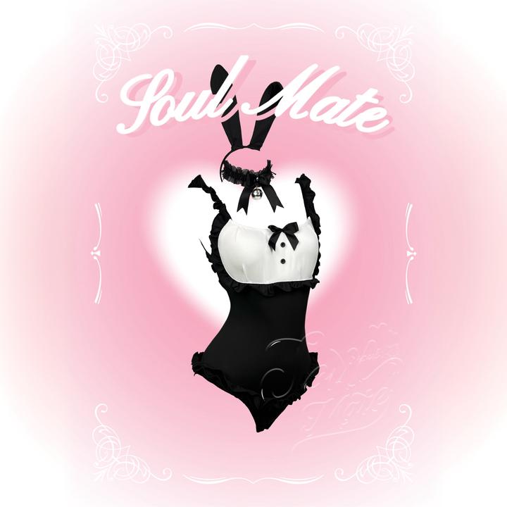 SoulMate「微醺兔」可爱性感纯欲显瘦兔兔少女黑色动漫女仆装