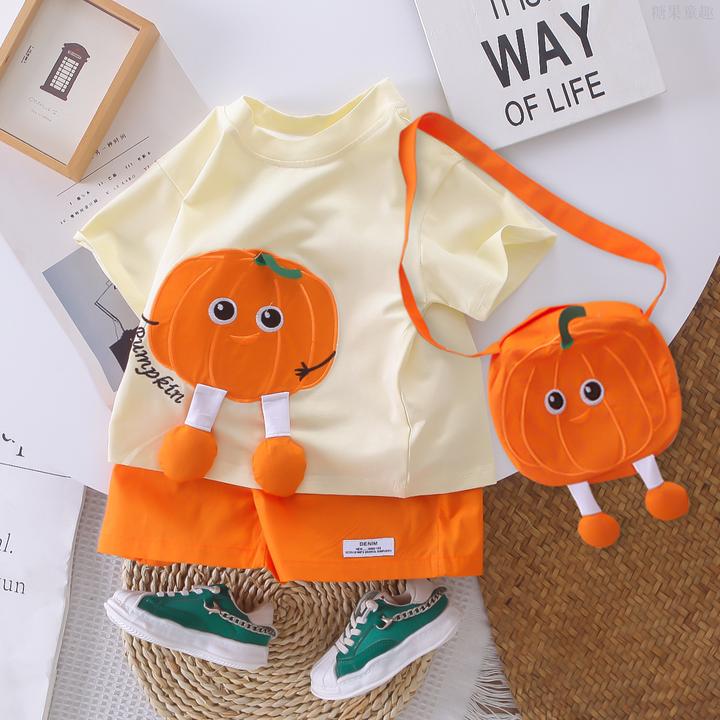 男宝宝夏装套装2025新款儿童短袖薄款衣服男童夏季洋气爆款两件套