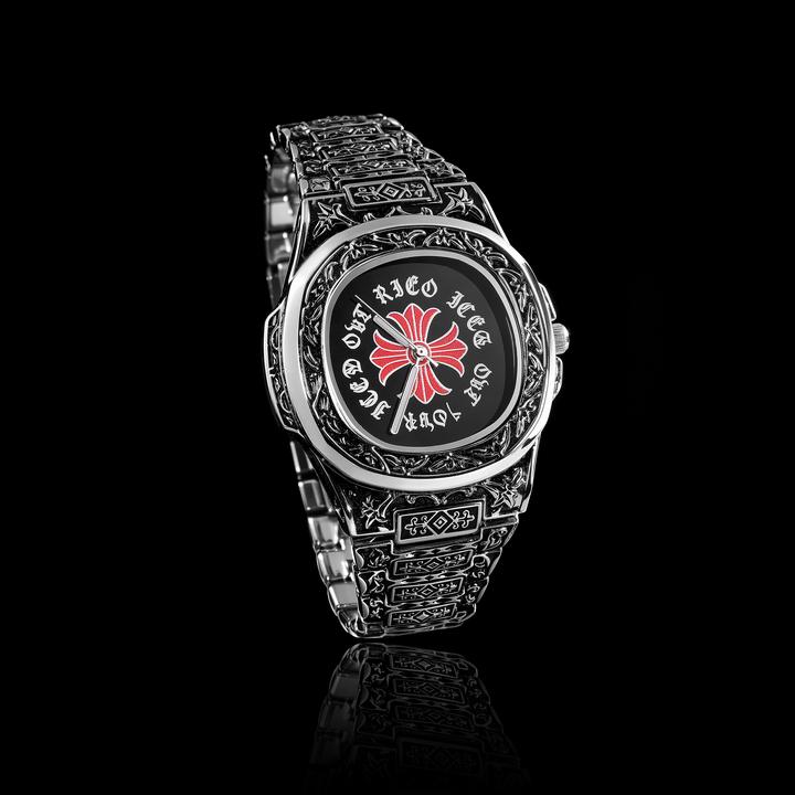 ICEGANG巴洛克风格克罗图腾鹦鹉螺石英表手表腕表亚文化潮流个性