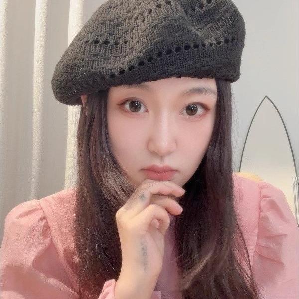 大头围贝雷帽夏季薄款镂空编织2025新款画家帽大码适合大脸圆脸