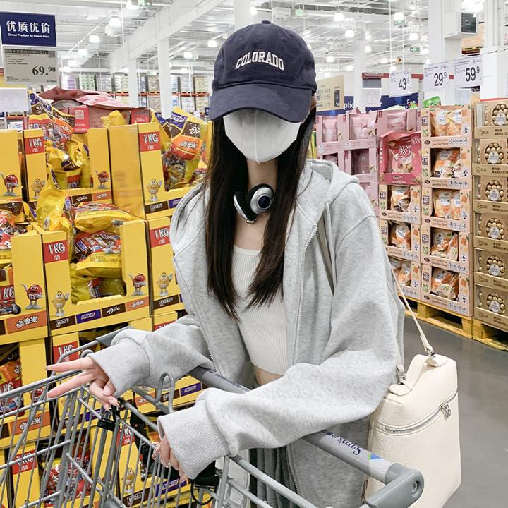 【西藏专用】连帽卫衣2025春秋休闲慵懒风大码外套开衫上衣宽松学生