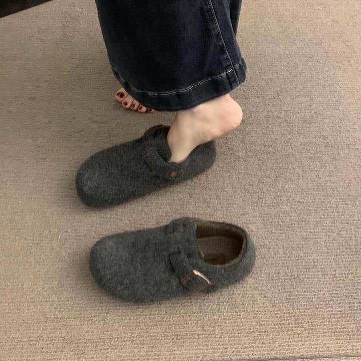 【官网小C&K旗舰店】内增高勃肯鞋女厚底加绒保暖鞋子女冬新款毛