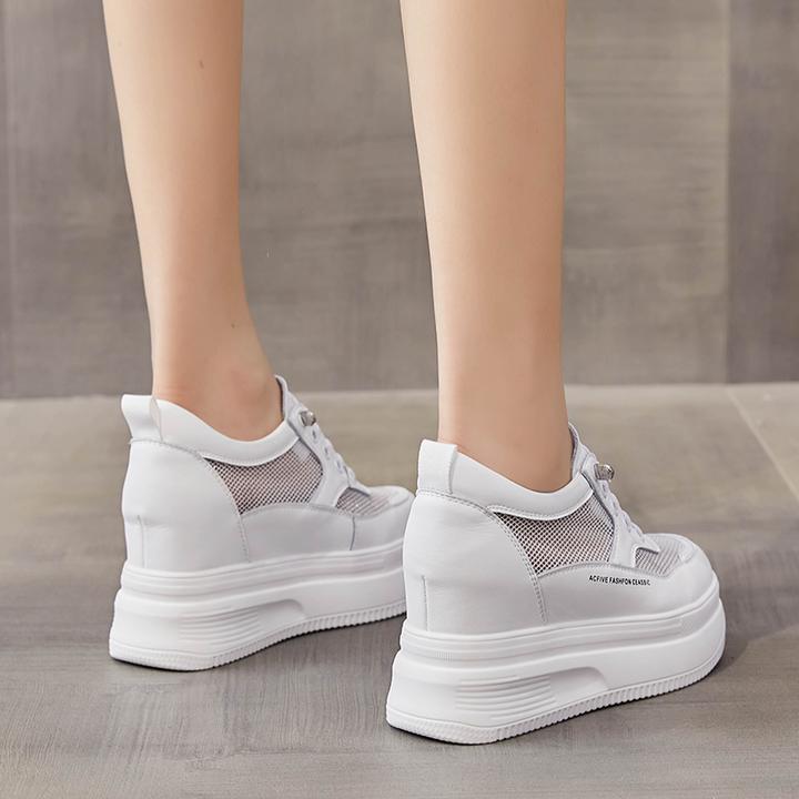 素履纪  特小码内增高厚底网面