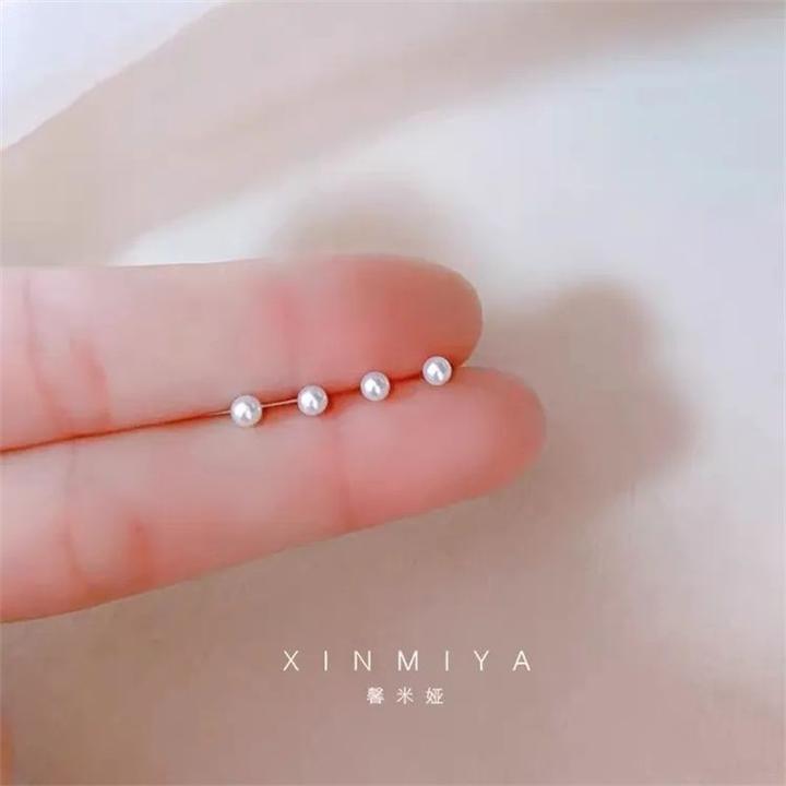 合金耳饰 迷你小珠珠耳钉养耳洞女潮百搭简约气质日常睡觉不用摘