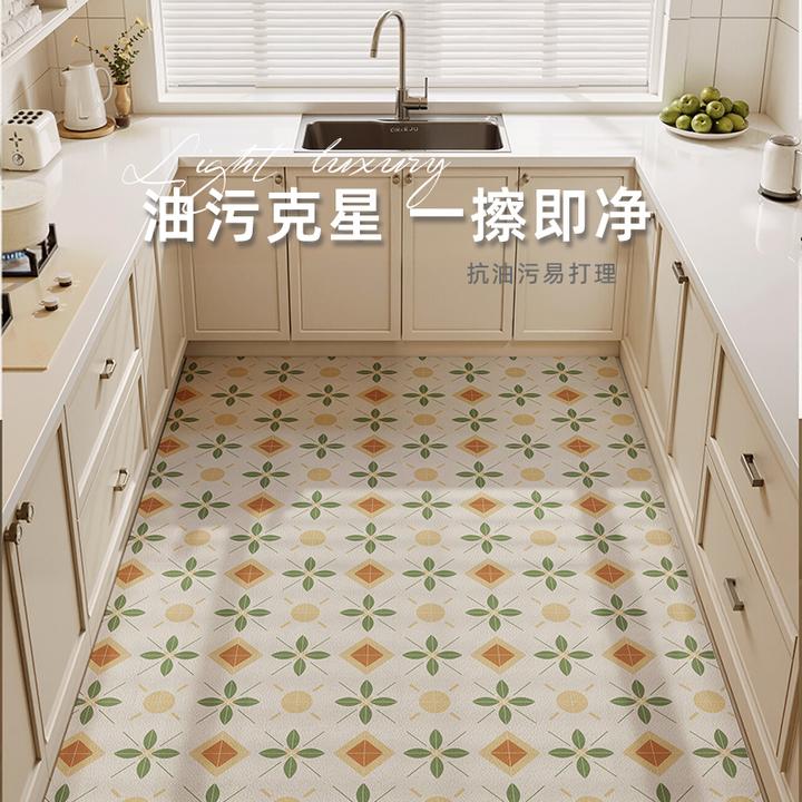 免洗新疆民族风耐脏厨房地垫保护垫脚垫防滑防油可擦防水裁剪家用