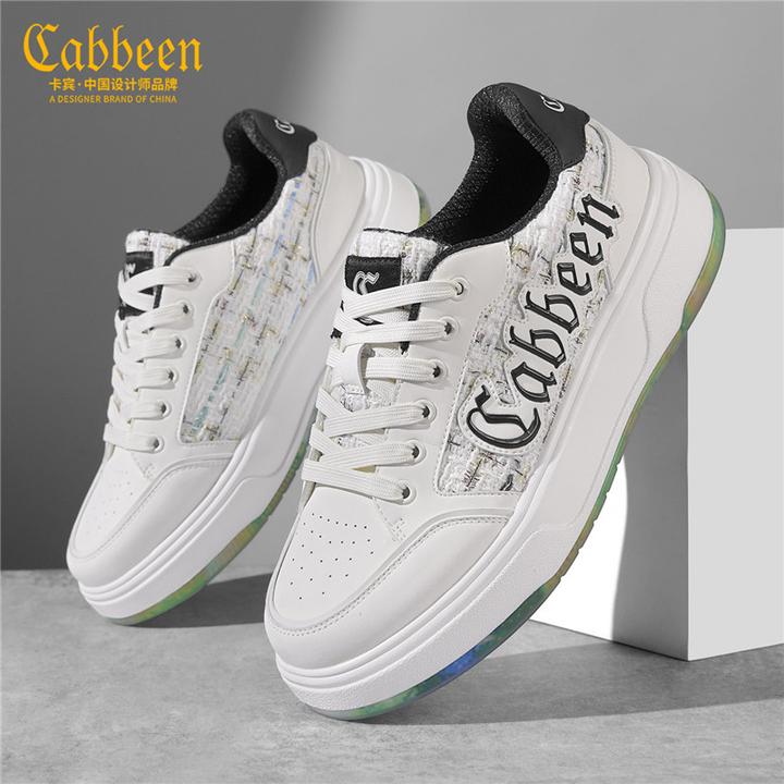 卡宾男鞋冬季小香风板鞋男明星同款厚底增高潮牌休闲百搭男生鞋子