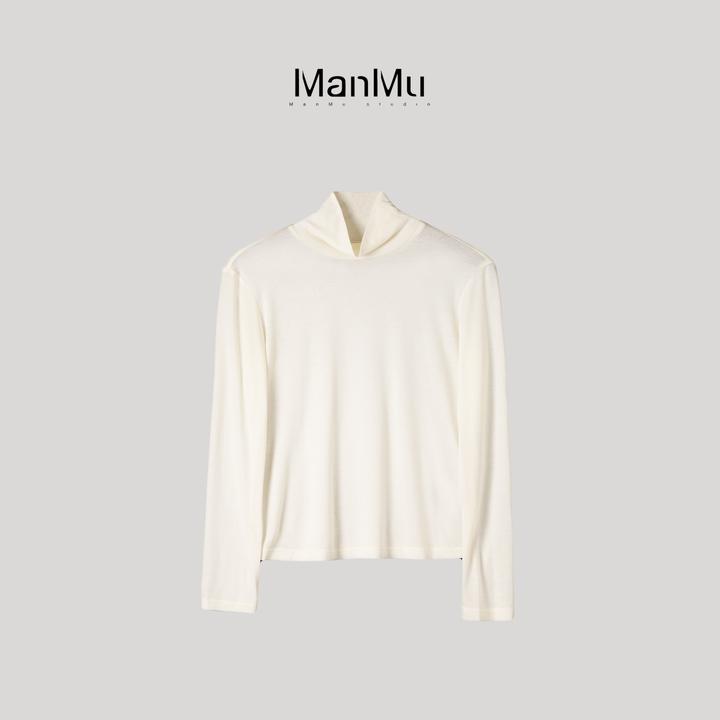 满目ManMu 【张琪专属】莱赛尔羊毛秋季时尚休闲百搭打底350354
