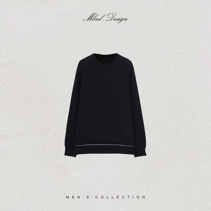 MBNL-F「杰尼.Resist」秦磊男装进口横机精工小肚棉长袖LL-WSY1194