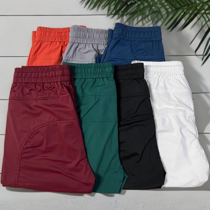 夏季男士冰丝休闲裤高弹七色速干凉凉裤