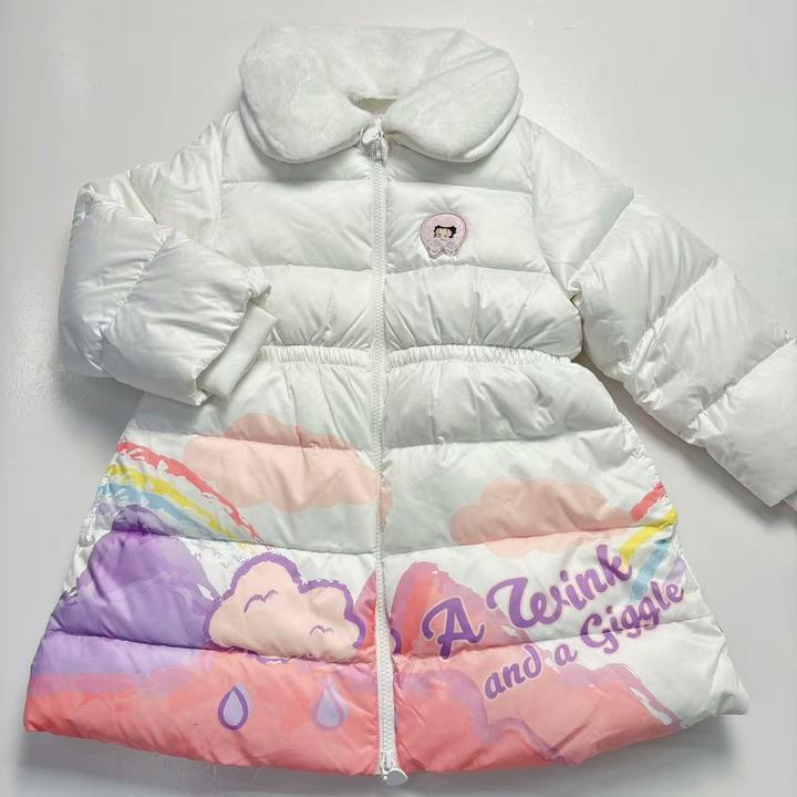 Betty.Boop贝蒂新款女宝童款中长款加厚保暖轻奢气质羽绒服（183）