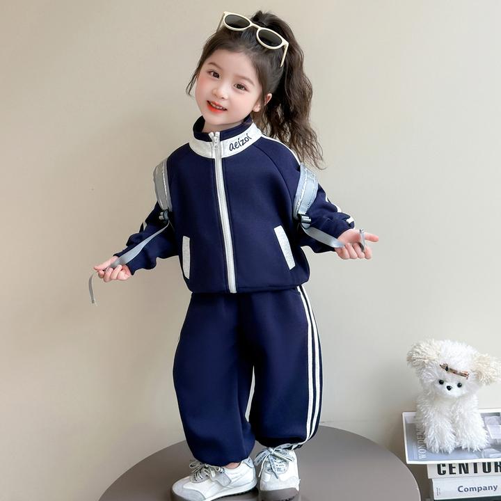 女童秋装套装2025新款洋气时髦运动巨好看儿童女宝宝春秋款两件套
