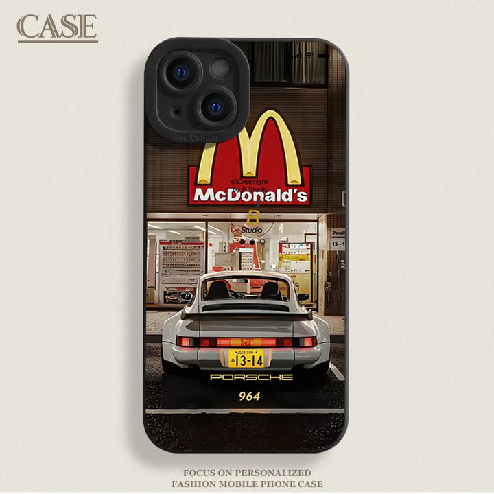 M记保时捷适用iPhone16ProMax手机壳15苹果14软13瞳影12磨砂11xs