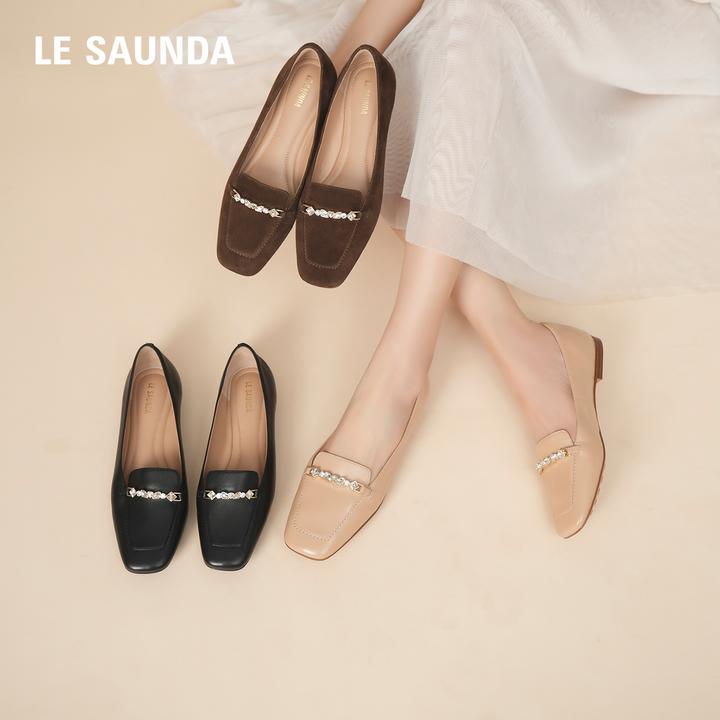 莱尔斯丹云豆派2025秋季新款复古英伦气质乐福鞋6T06805