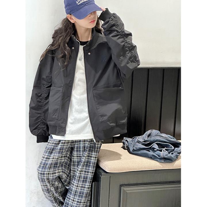 K29715孙小美潮酷女童机车服秋装外套2025新款儿童春秋夹克上衣服