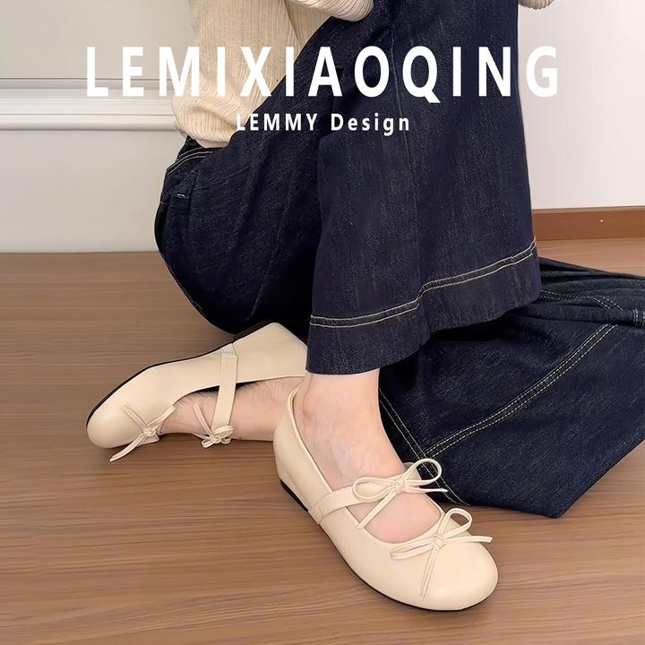 2025年流行女单鞋内增高上班鞋子大码玛丽珍女鞋秋冬平底鞋轻熟风