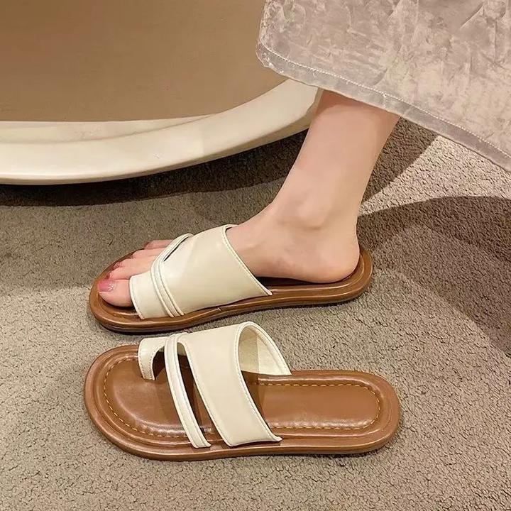 外穿平底配裙子厚底拖鞋女夏季洋气新款罗马夏天凉鞋女款鞋子E167