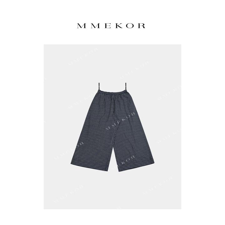 MMEKOR“海风蓝格裤” 2025新款摩登街头百搭休闲裤 79811