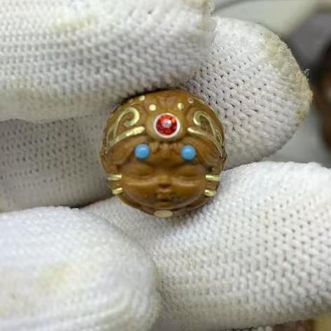 紫金鼠雕刻扎基拉姆满镶嵌铜纯手工镶嵌非猴头扎吉拉姆