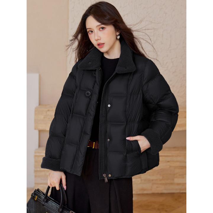 VONSRMAN立领羽绒服女冬季2025新款时尚气质加厚保暖短款百搭外套