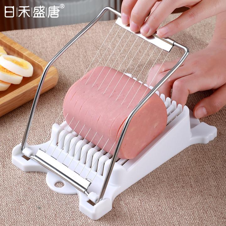 火腿肠切片器切条切块家用午餐肉切片工具皮蛋鸡蛋切片水果分割器