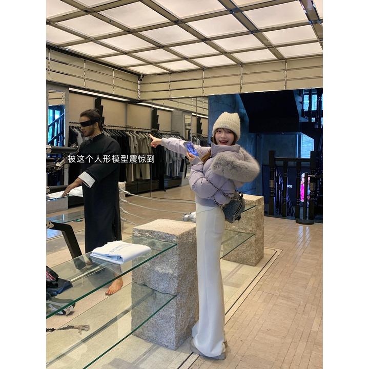 切糕自制【温暖牌】小个子秋冬女款显高百搭高腰加绒显瘦微喇休闲裤