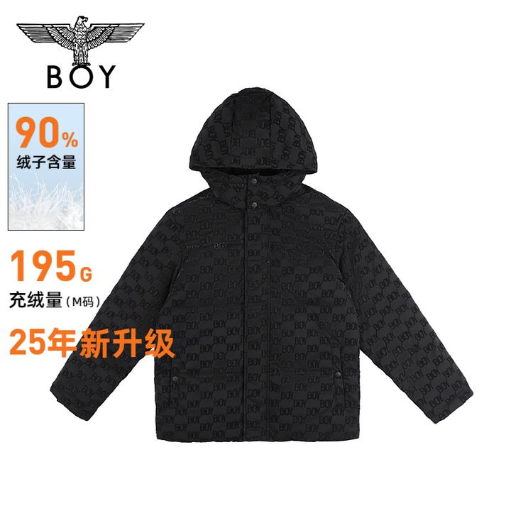 BOY LONDON中性款时尚潮流百搭通勤短款羽绒服N28067