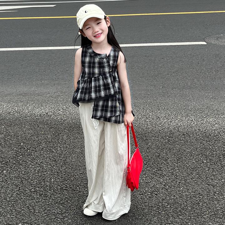 女童夏装套装童装洋气2025新款大童韩版洋女学4岁男童休闲运动