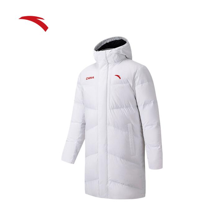 六度芯羽绒服安踏国潮保暖防泼水防风男女同款防寒保暖中长羽绒