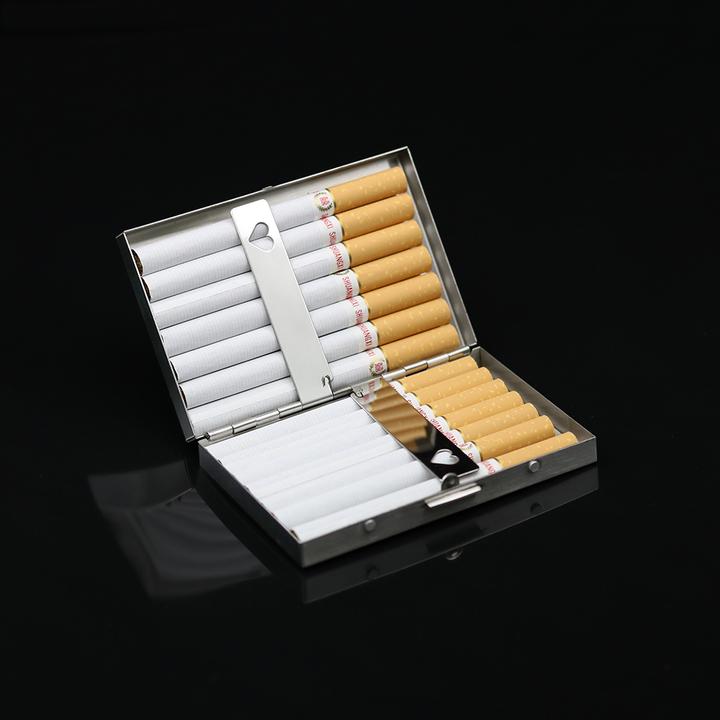 523超薄不锈钢粗支便携收纳适合男女使用复古便携烟盒收纳盒