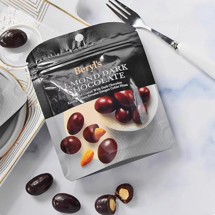 马来西亚进口倍乐思Beryl's扁桃仁夹心巧克力纯可可脂小零食