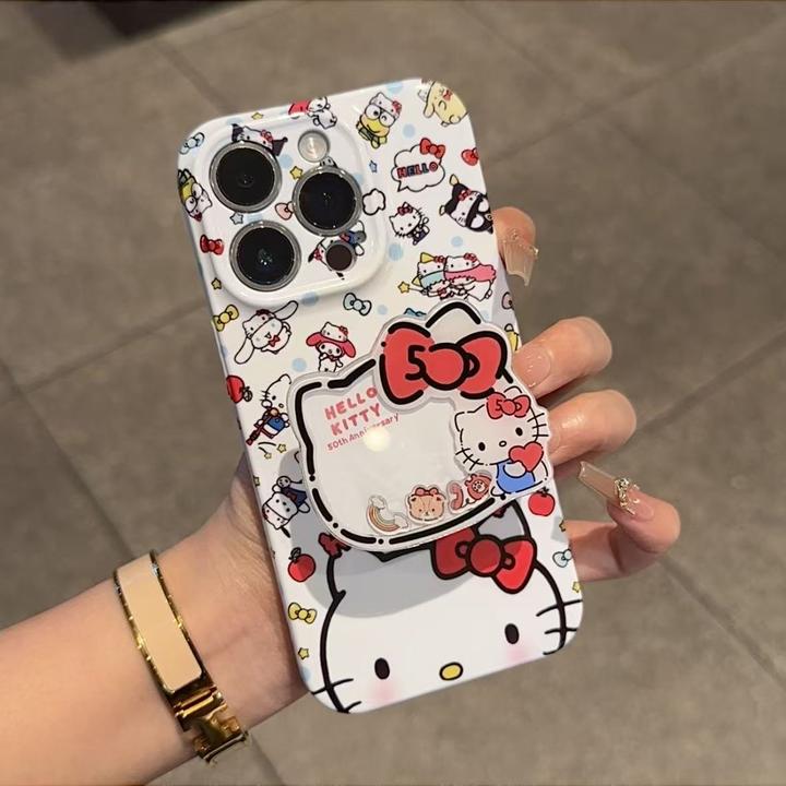 GGBond堆堆乐KT猫支架适用苹果17/16菲林手机壳华为vivoppo小米15